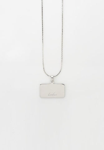 Bell Necklace (square\silver)
