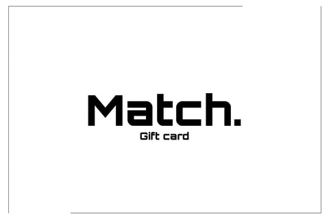 Match. Gift card