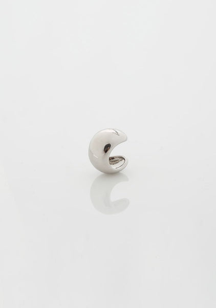 Puffy Ear Cuff (silver)