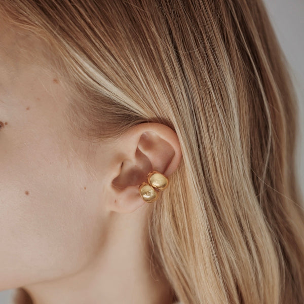 Puffy Ear Cuff (gold)